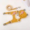 Cross-border cat adjustable leash, cute cat walking rope bag, vest style chest and back strap, pet supplies Specification image